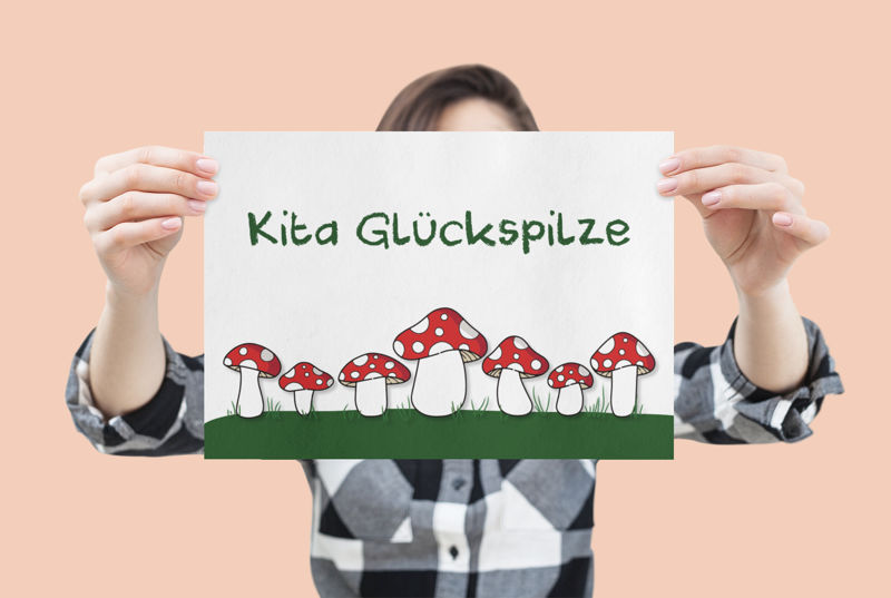 Kita Glückspilze - Logo by Marco Thönelt